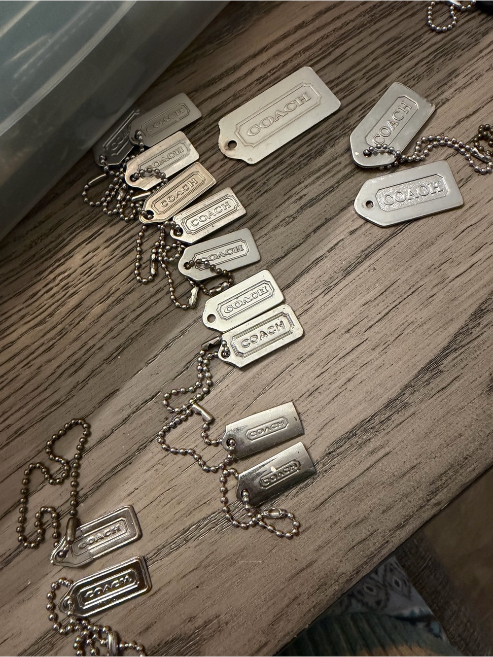 COACH Silver tag